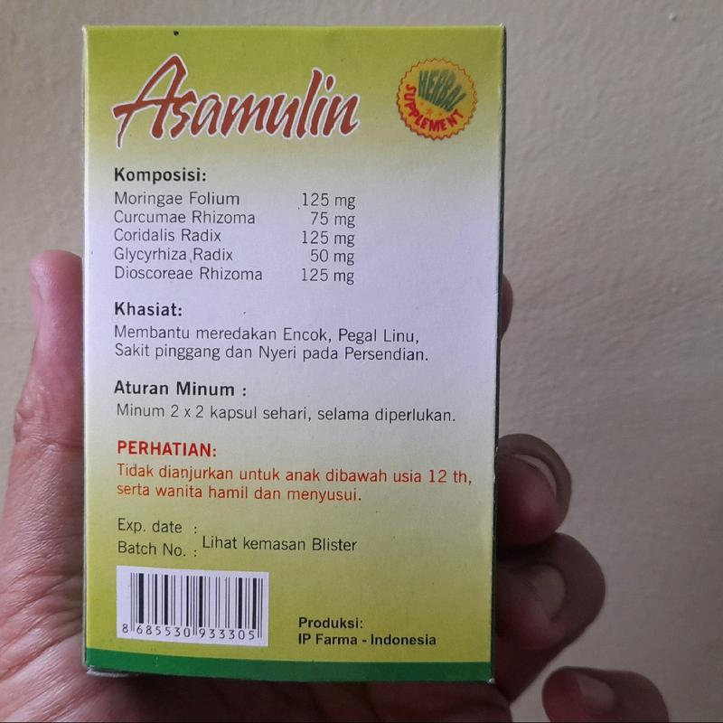 Asamulin Kapsul Asli Original - Isi 30 Kapsul (3 Strip @10) 3