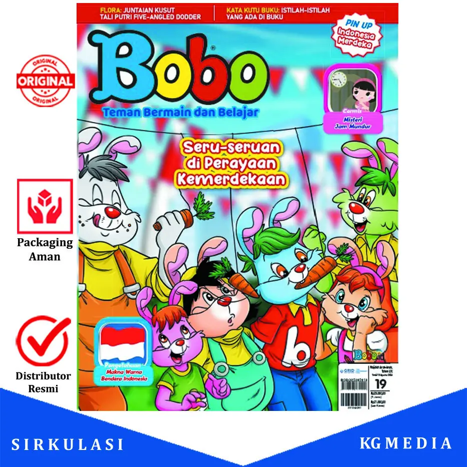 Majalah Bobo Edisi Terbitan Bulan Agustus 2026 – Berani Jadi Anak Mandiri | Majalah Edukasi Anak Original