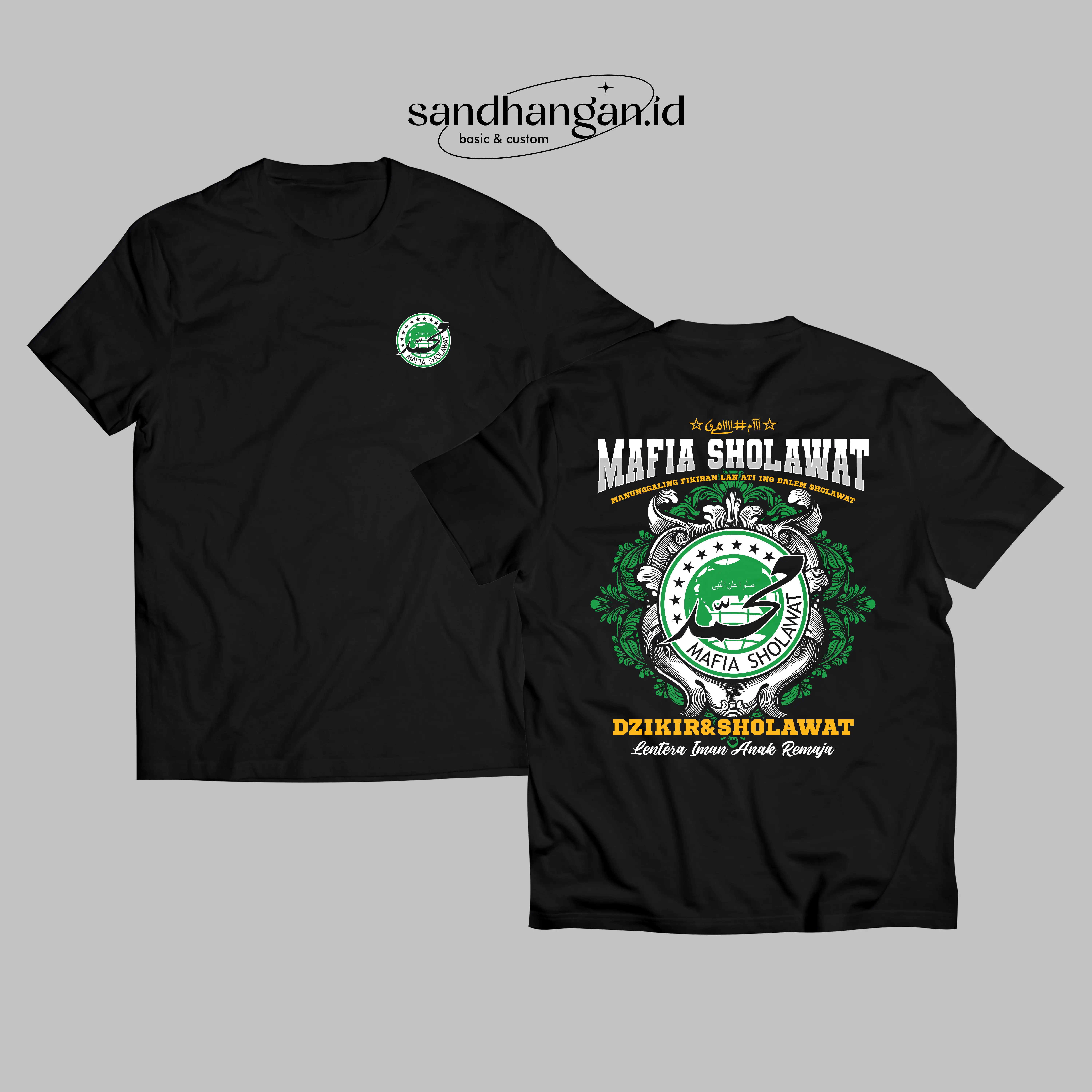 KAOS MAFIA SHOLAWAT SANTRI DZIKIR LENTERA IMAN ANAK REMAJA PREMIUM COMBED 24S VIRAL DISTRO KATUN Fashion