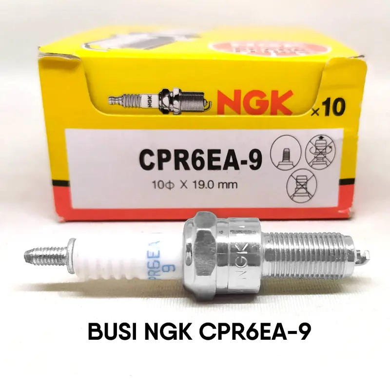 Busi NGK Semua Tipe Motor Honda LENGKAP - Tiger Vario Beat FI Karbu Supra X Fit 125 110 150 Karisma Grand Beat Karbu Megapro Old Bebek Kharisma Revo Absolute C7 Fi Esp Deluxe Bohlam Led C7HSA CPR6EA-9 CPR9EA-9 CR7EH-9 CR7EH-9 CPR7EH9 D8EA BP5ES Original 5