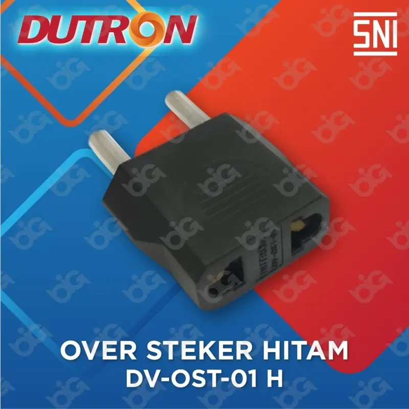 DUTRON Over Steker Adaptor Sambungan Colokan listrik Gepeng DV OST 01 1