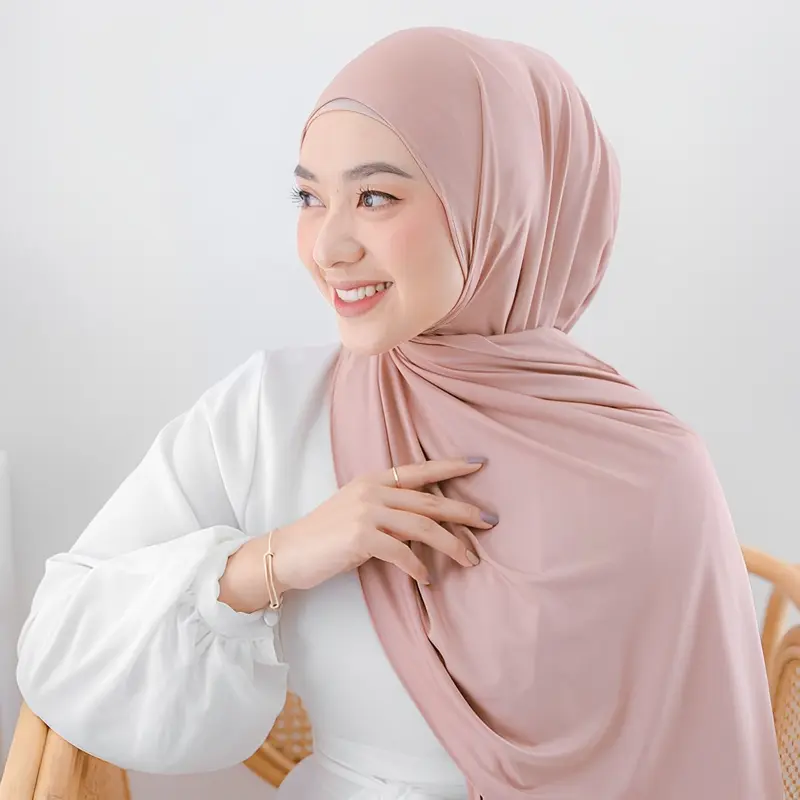 Pashmina Ceruti Baby Doll Polos / Pashmina Ceruty Instan Cantik / Jilbab premium Muslim Kerudung Ceruti Ceruti 1