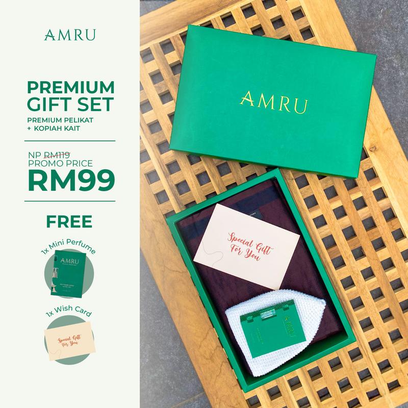 AMRU Premium Gift Set - Premium Pelikat II + Kopiah Kait Set - TikTok ...