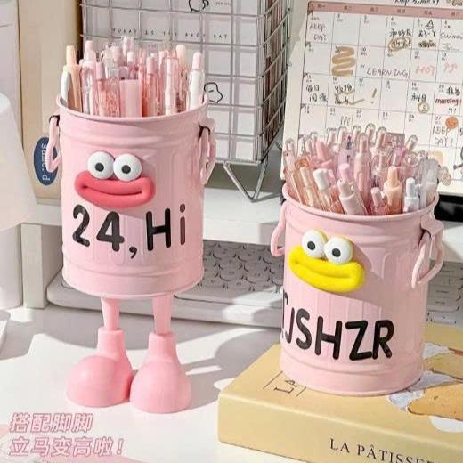  Ống Đựng Bút Bằng Nhựa PP Cao Câp Họa Tiết Miệng Rộng Ngộ Nghĩnh - Hộp Đựng Bút  Cọ Trang Điểm Đồ Văn Phòng Hoạt Hình Đa Năng Sức Chứa Lớn Dercor Dễ Thương 