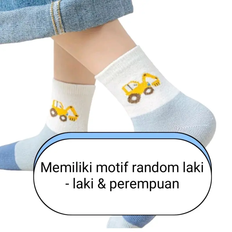 PROMO 6 PASANG KAOS KAKI ANAK PEREMPUAN DAN LAKI LAKI MOTIF TK SD 1