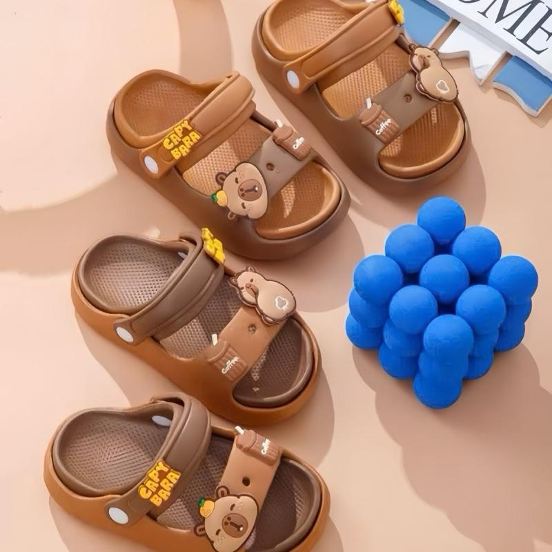  Dép Lê Quai Ngang Gắn Sticker Cappybara Cho Bé Trai Bé Gái Đi Êm Nhẹ - 2590 