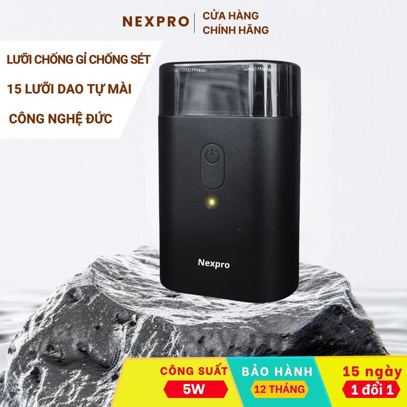  Máy Cạo Râu Mini NEXPRO  Lưỡi Dao Kép Siêu Mỏng chống gỉ sét - Pin 2 Tháng  Bảo Hành 12 Tháng 