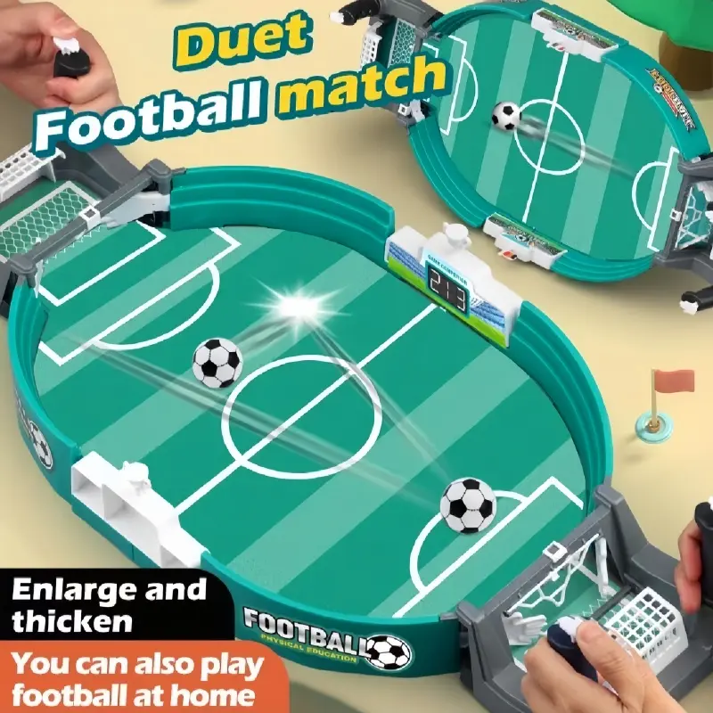 Le Re Upgraded Version Ejection Football Table with 2 Balls - Parent-Child Interactive Toy for Hand-Eye Coordination and Social Skills
