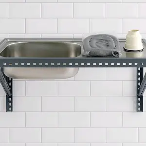 Wastafel Gantung Minimalis Rangka Besi Siku Kuat Dan Murah Ukuran 50x40 75x40 96x33 cm Cocok Untuk Wastafel Gantung Tembok