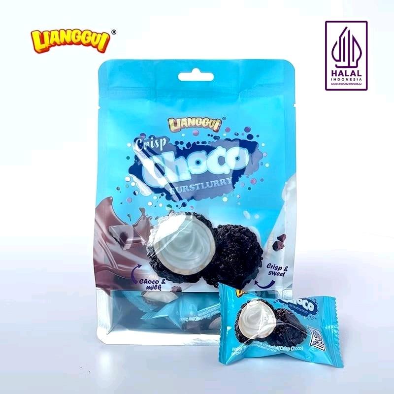 Lianggui Choco Burstlurry Wafer Rasa Kelapa Coklat Chocolate Food Snacks Cokelat 0