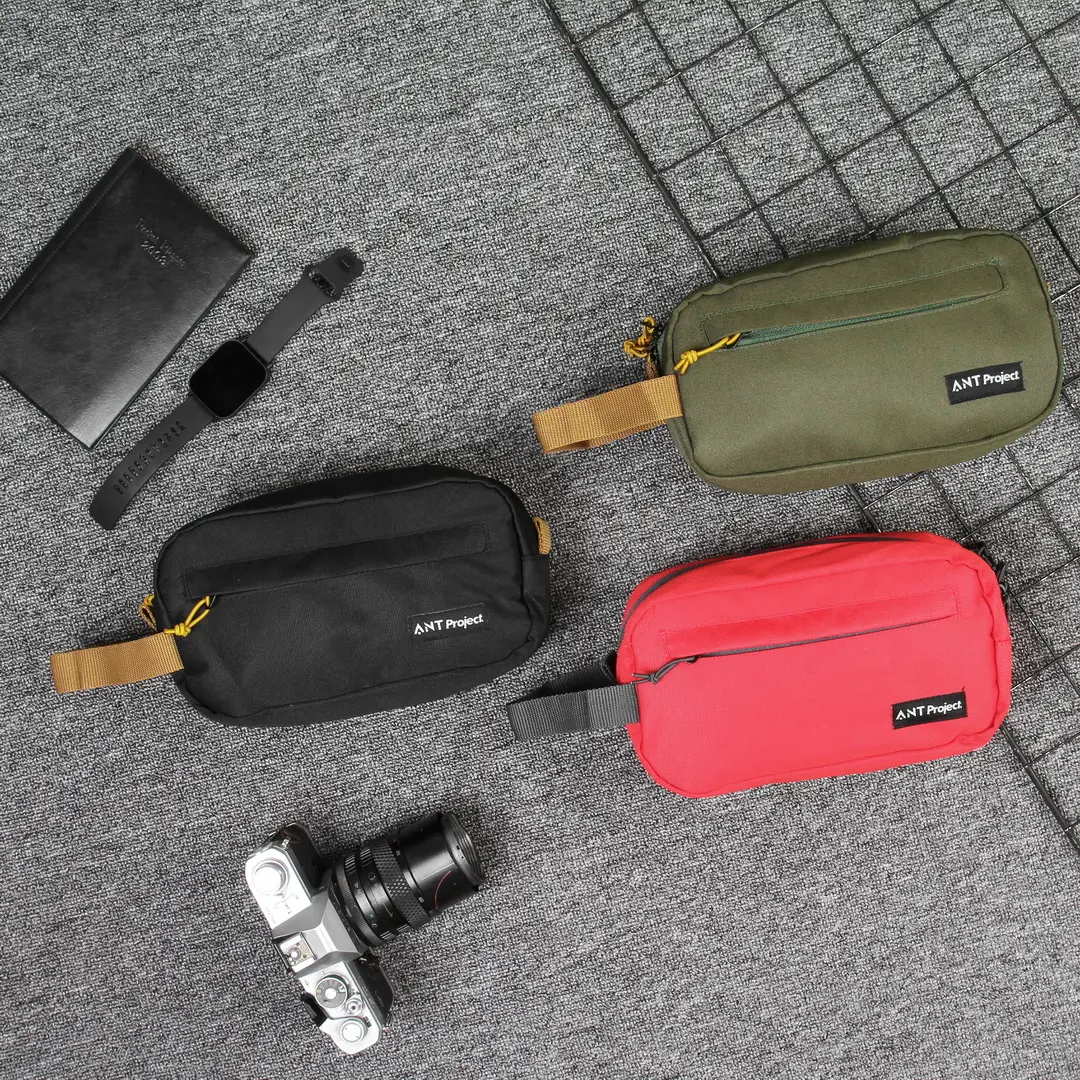 ANT PROJECT - Clucth Bag Unisex KARMA - Tas Pouch Pria Hitam