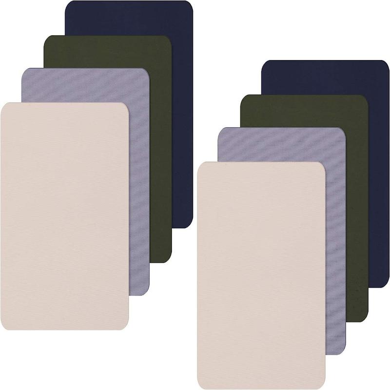 8Sheets Self Adhesive Patches 20*10cm Clothing Patches Army Green Dark Gray Tent Patch Kit White Twill Basement Patch for Clothes 0