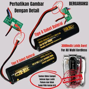 BHC Baterai Clipper  For Wahl Cordless Super Taper Magic Clip Legend Senior Legend Sukucadang Sparepart Cukur Elektrik