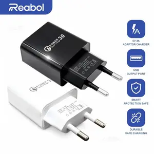 Reabol 5V 3A Fast Charger USB Charger Quick Charge 3.0 Phone Charger for iPhone Samsung EU Plug