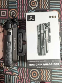 Product Review of LENYES LPH110 Super Mini Tongsis Tripod Stick Selfie Vlog with LED Light Bluetooth Remote Monopod from h**r 0