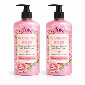 Sabun Mandi Cair 500 ml pump aroma botanical Rose PINK wangi tahan lama melembabkan kulit