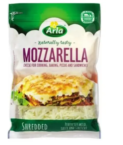 [Frozen] Arla Mozzarella Shredded Cheese 175g | Halal Cheese