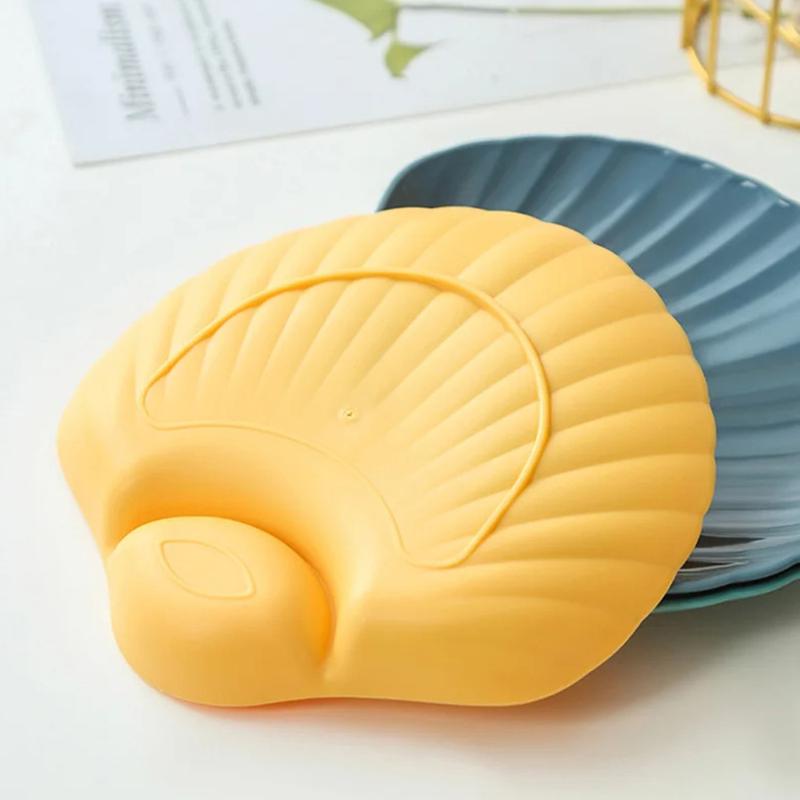 Creative Shell Shaped Dumpling Plate With Dip Vinegar Dish Plastic Sushi French Fries Snacks Dried Fruit Tray Bone Spitting Dish 5
