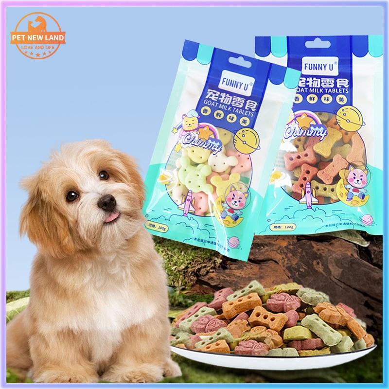 Viên canxi sữa dê cho chó mèo, bánh thưởng phomai bổ sung dinh dưỡng cho thú…