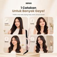 Gambar SENUS InfraGlow Catokan Infrared Nano Titanium 2in1 Straightener Curly Wave Lurus Anti Frizz Rambut Sehat - Warna dari senusofficial Kota Administrasi Jakarta Utara 3 Tokopedia