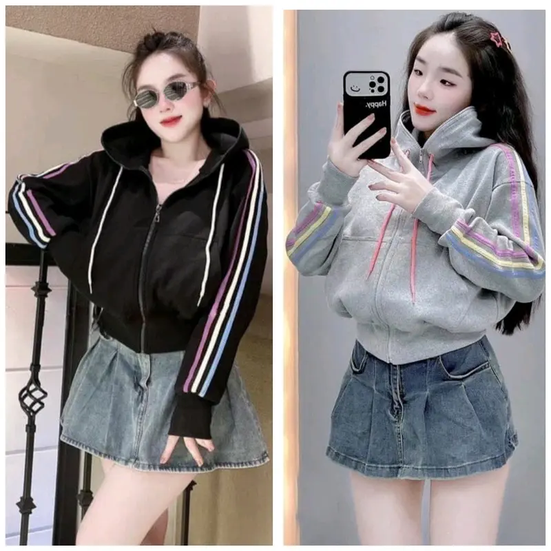 JAKET WANITA !! PUELL JIPP HOODIE WANITA KOREAN STYLE TERBARU WANITA OUTFIT Nyaman 6