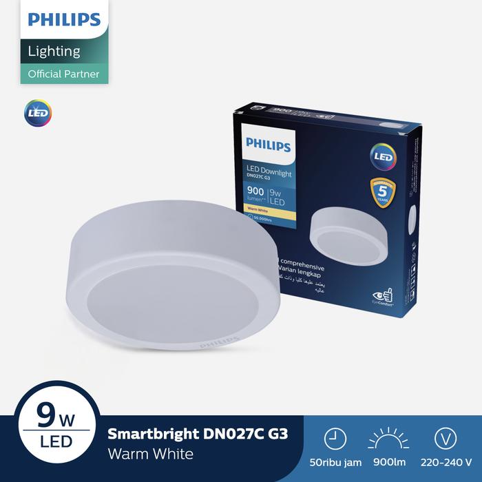 Gambar Lampu Philips Downlight DN027C G3 D150 9W 30K Kuning dari Philips lighting Jakarta Kota Administrasi Jakarta Timur Tokopedia