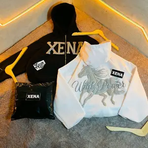 XENA | HODDIE BOXY DOUBLE ZIPPER THE WILD POWER HORSE GLITTER UNISEX
