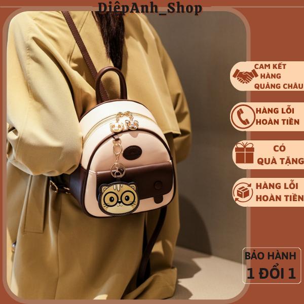 Balo mini nữ BEIBAOBAO họa tiết mèo dễ thương Phụ kiện nhỏ xinh cho nàng năng động T850