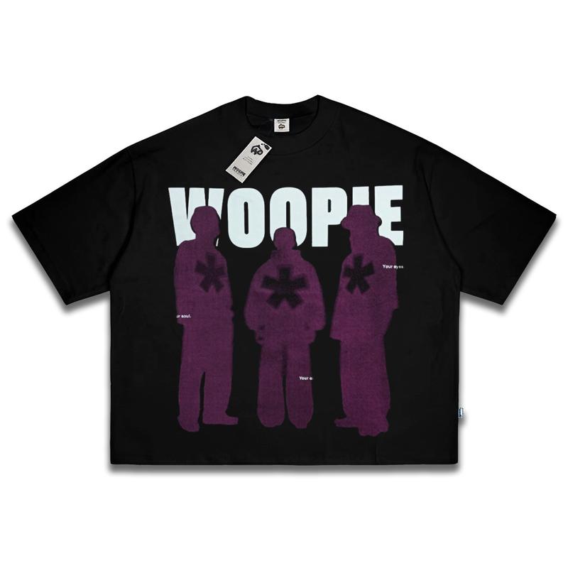 Baju Skena Boxy Fit Pria Wanita Dewasa Oversize BLESSED Vintage T-shirt Motif Keren Woopie Project Kaos Distro Cowok Katun 20s 200gsm Lembut Nyaman Sablon Platisol Printing 4