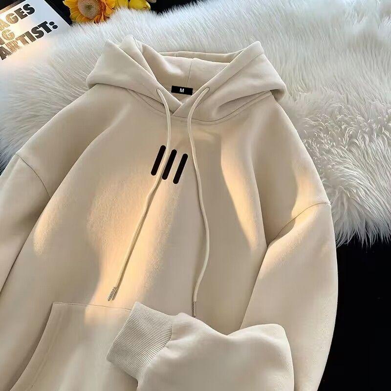 Áo nỉ trùm đầu Mỹ thương hiệu thời trang nam thu đông sang trọng áo khoác cặp đôi rộng rãi và linh hoạt-0583 hoodie Menswear