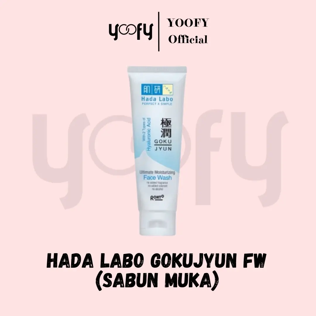 HADA LABO GOKUJYUN FACE WASH 100 gr & 50 gr / HADALABO FACE WASH GOKUJYUN SABUN MUKA HADA LABO