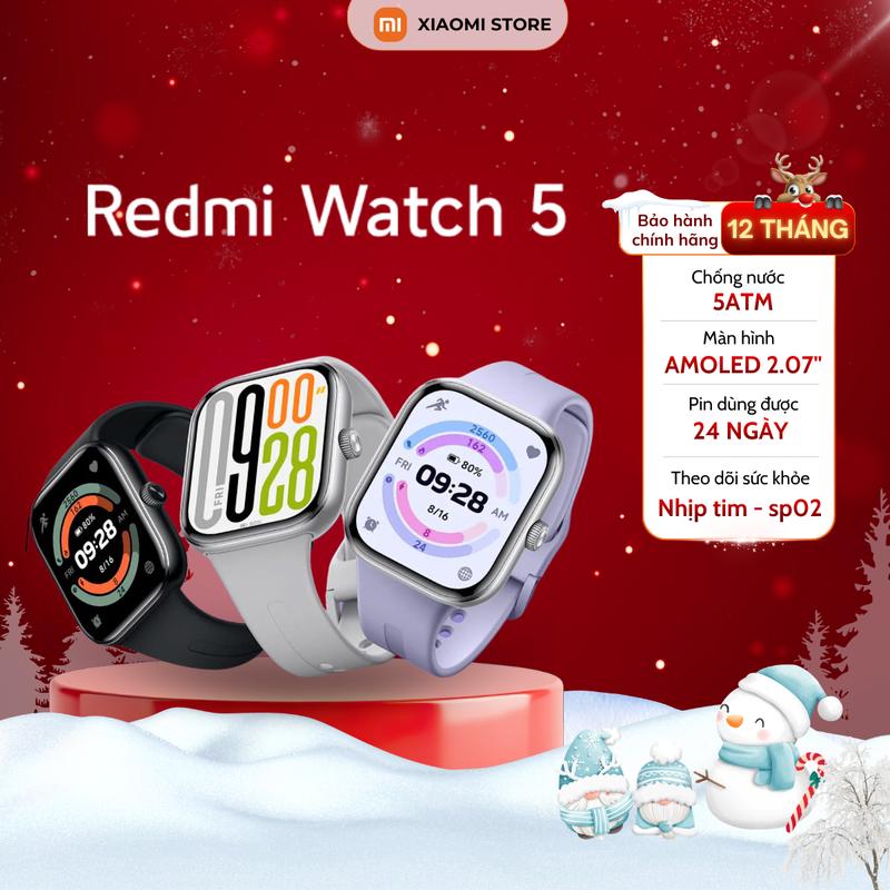 Đồng hồ thông minh Xiaomi Redmi Watch 5 - Chính hãng bảo hành 12 Tháng - Nguyên Seal