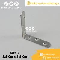 Gambar Siku L SS Twin 6601 Siku Penyangga Stainless Furniture - 2 X 2 CM dari Mustika Jaya Perkasa Kab. Bogor 3 Tokopedia