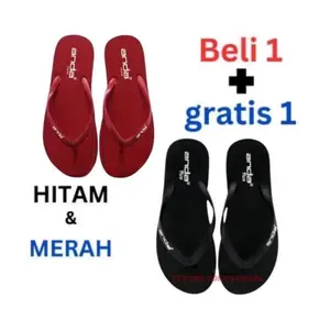 Sandal sendal jepit wanita anda Beli1pasang bonus1pasang simpel keren kekinian murah distro Cewek