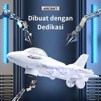 Gambar Pesawat Elektrik Cerdas Anak - Auto Anti Nabrak + Musik & Lampu LED, Hadiah 2-12 Tahun aircraft rc  bus  remote  control - Pesawat tempur dari Habibi toys_NEW Kota Administrasi Jakarta Timur 4 Tokopedia