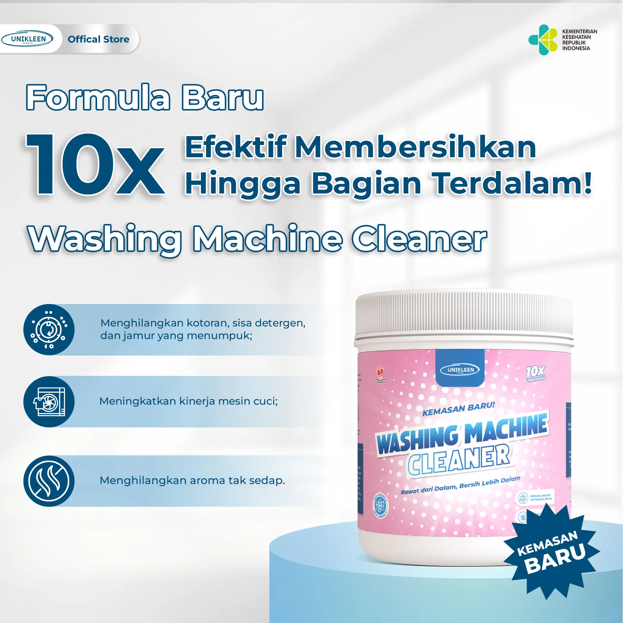 unikleen pembersih mesin cuci untuk semua jenis mesin cuci Cleaner