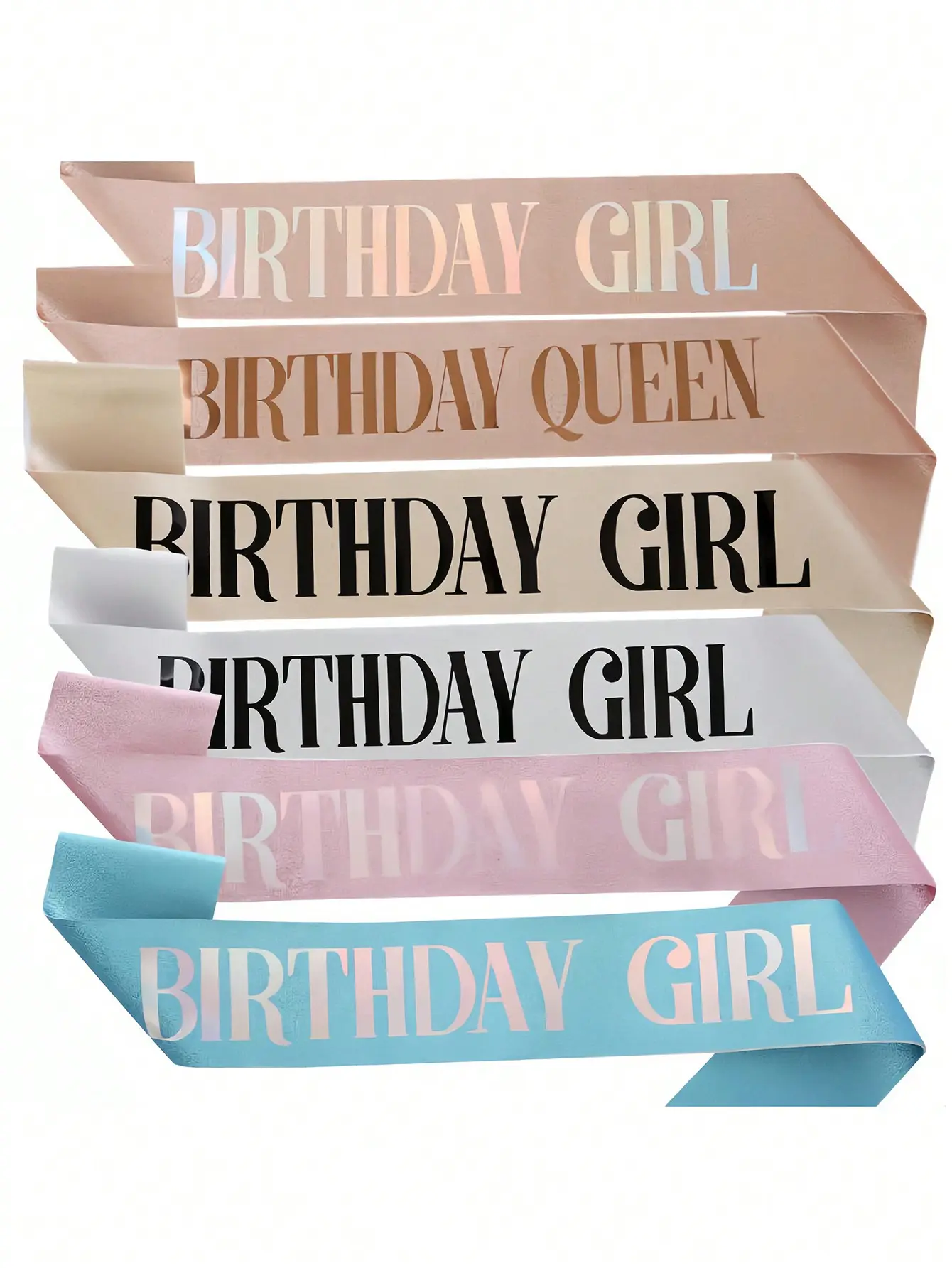 1 set of birthday shoulder straps, etiquette straps, birthday glrl gifts, baby atmosphere props, party decorations/colors, styles, randomly sent