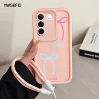 Gambar YWSBFID Casing Hp untuk VIVO V27 5G V27 Pro 5G Case Pola Pita polkadot Kasing Anti Sidik Jari Kesing Cesing Silikon Gaya baru Lanyard Softcase Casing - Gaya1, VIVO V27 5G dari YWSBFID MALL Kab. Tangerang 3 Tokopedia