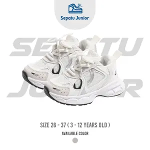 SepatuJr - Sepatu Sneaker Anak Perempuan dan Laki Laki Unisex Casual Sport Perekat Velkro Korean Style - SepatuJunior Fashion