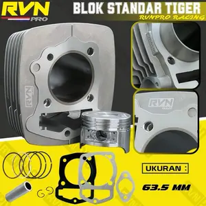 BLOK SEHER KOMPLIT TIGER TIGER REVO TIGER LAMA PISTON KIT SEPAKET ORIGINAL RVN BONUS PAKING