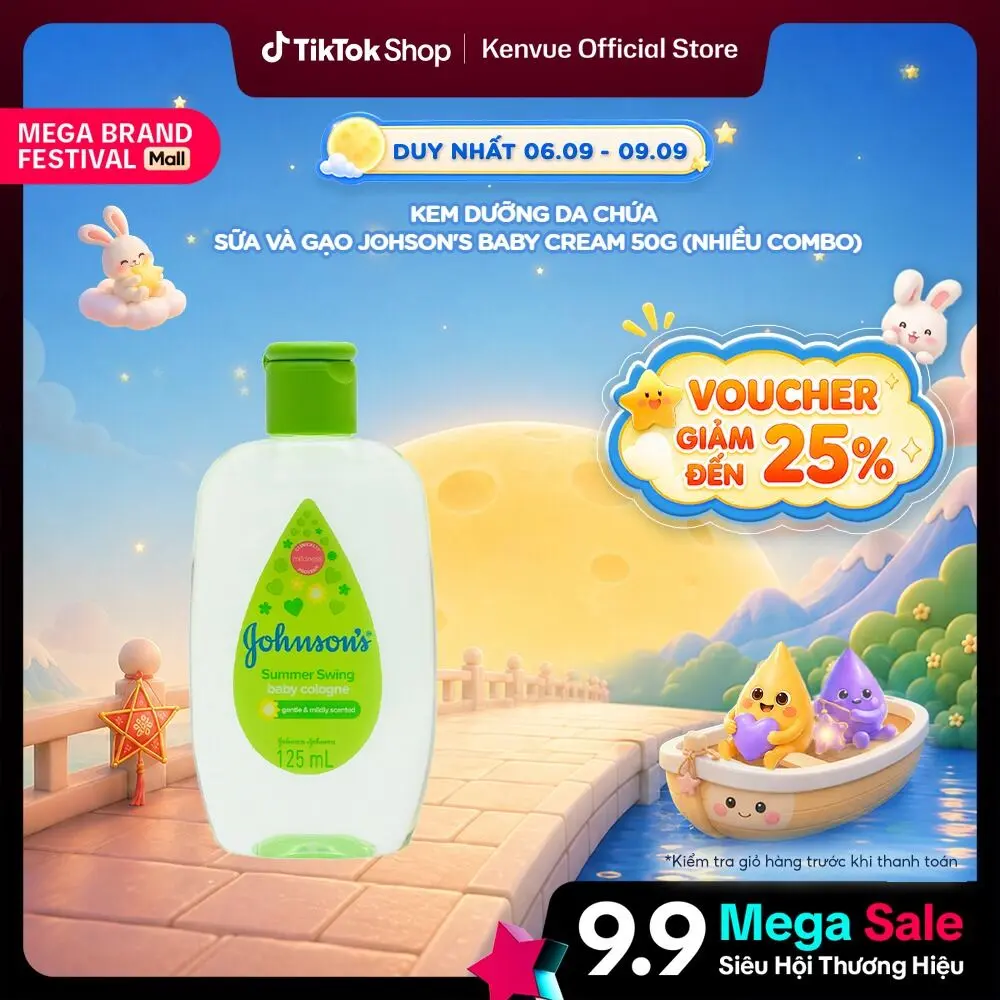Nước hoa cho bé Johnson's Baby Cologne 125ml | 3 mùi hương