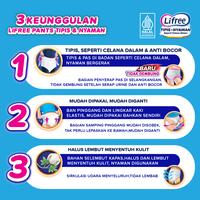 Gambar Lifree Popok Dewasa Celana Tipis & Nyaman Bergarak - XXL 10 - 3 PACK dari Lifree Official Store Kota Cirebon 3 Tokopedia