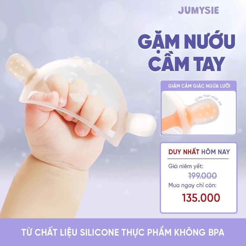 Gặm Nướu Cho Bé Có Tay Nắm Jumysie Silicone An Toàn Giảm Ngứa Lợi Cho Bé Mọc Răng