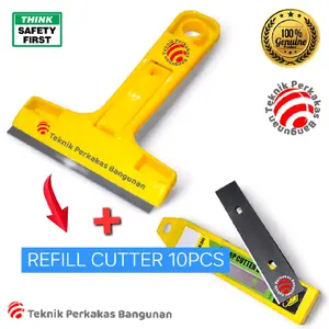 Portable scraper pisau pembersih kaca lantai keramik kape pisau kaca kape sekrap kerok kupas cat kotoran pengerok cat tembok dinding
