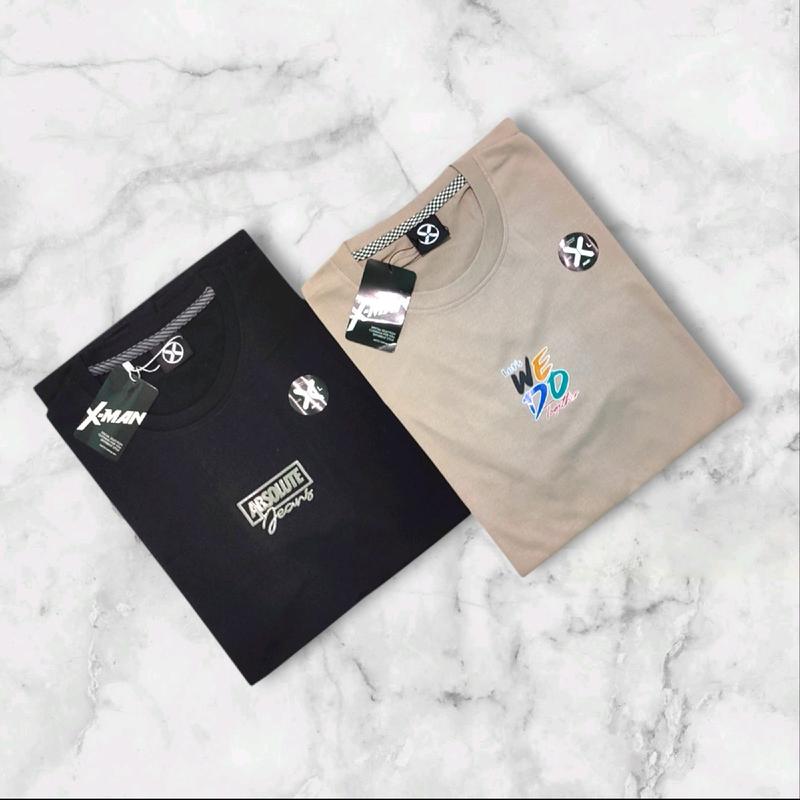 PAKET 2 PCS 50 RIBU KAOS MOTIF SIMPLE  TERMURAH SPESIAL PROMO SIZE M,L, XL, XXL, XXXL SEMI KATUN PREMIUM PRIA WANITA DEWASA KAOD DISTRO Oblong Baju Pendek Unisex Atasan 4