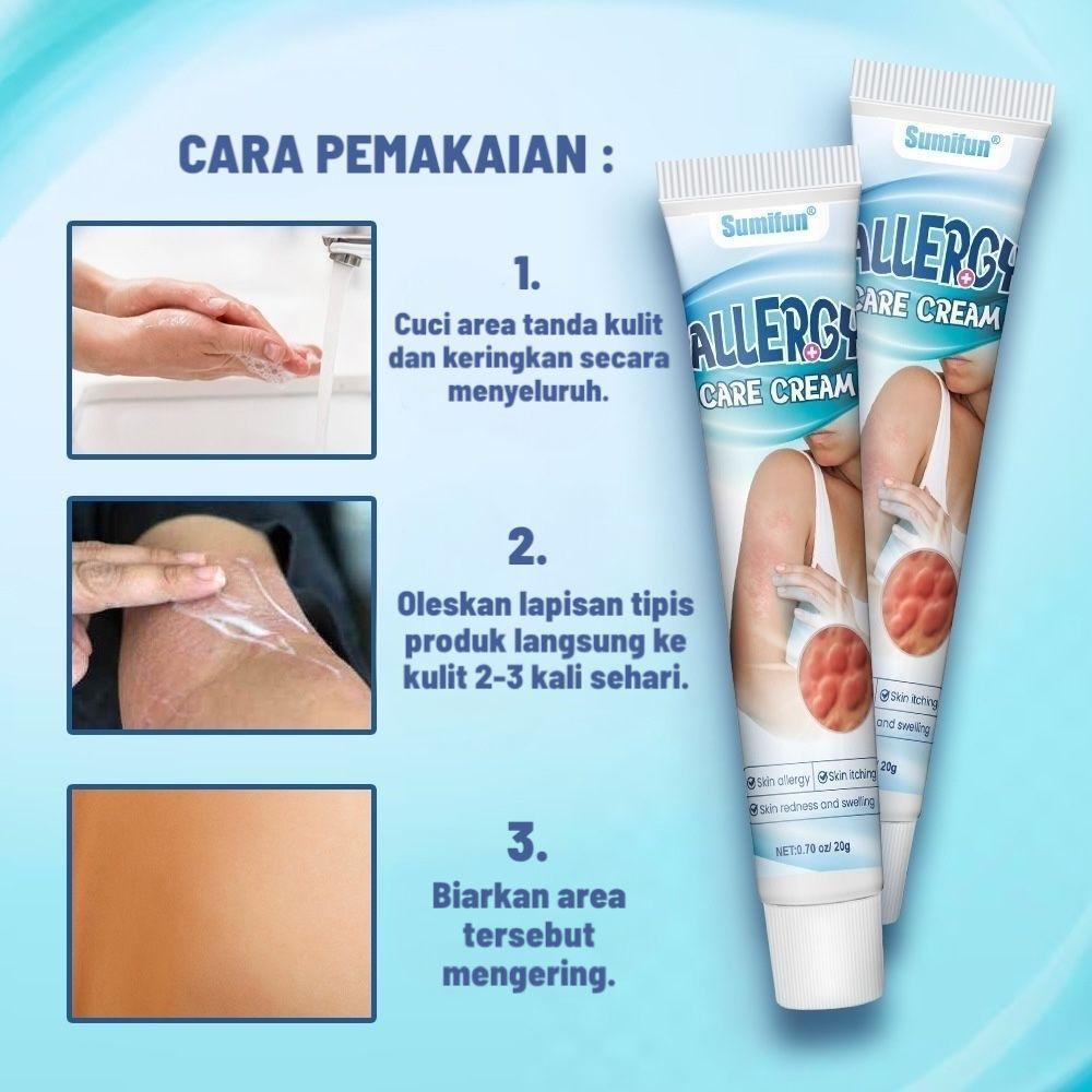 Sumifun Allergy Care Cream - Menghilangkan Kulit Gatal dan Alergi dengan Formula Lembut dan Efektif