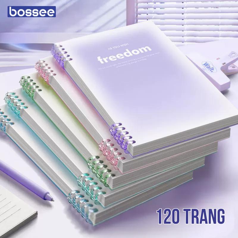 Sổ Còng A5/B5 Màu Gradient - Sổ Bìa còng freedom 120 Trang Thiết Kế Hiện Đại,…