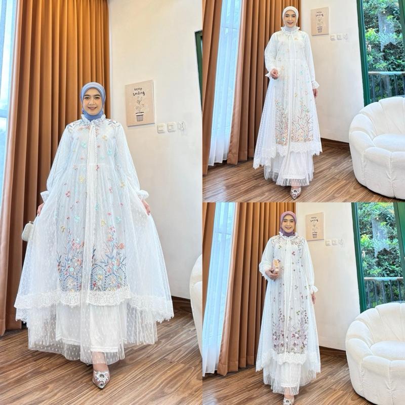 Windi Dress Outer Brukat Gamis 0