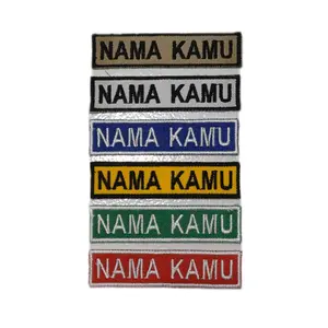 Bordir Nama Sekolah Iron Patch cukup disetrika aja