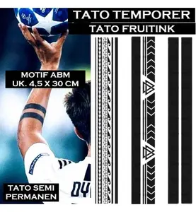 TWania - Tato temporer variasi seri ABM - Tato semi permanent variasi seri ABM n Armband - Tato Pemain Bola